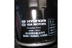 Фильтр масляный для HYUNDAI CRETA 1.6 2016-, код двигателя G4FG, V см3 1591, кВт 90, л.с. 123, бензин, Hyundai-KIA 2630035531